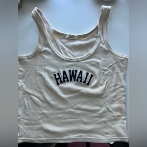 Cream Hawaii tank top